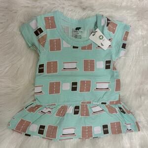 NWT Monica + Andy Smores Peplum Top Summer Toddler Girls 2T